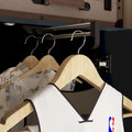 Modern Wardrobe Armoire with Mirror Door Drawers and Shelves