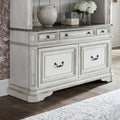 Weathered Bark Credenza in Antique White from Magnolia Manor