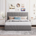 Nestfair Upholstered Platform Bed featuring Hydraulic Storage Solution