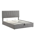 Nestfair Upholstered Platform Bed featuring Hydraulic Storage Solution