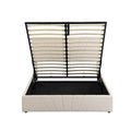 Nestfair Upholstered Platform Bed featuring Hydraulic Storage Solution