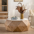 38-Inch Three-Dimensional Embossed Retro American Coffee Table