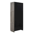 Modern Storage Wardrobe Cabinet with Doors and Multi Compartment Shelves