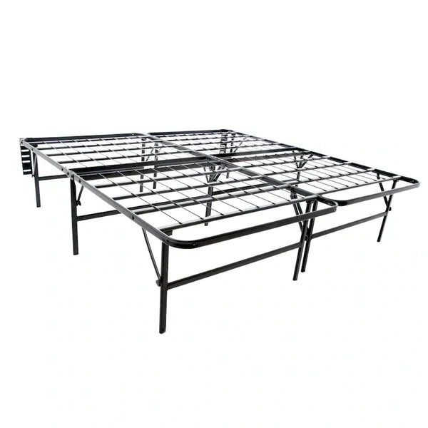 Brookside Foldable Full-Size Platform Bed Frame with Integrated Box Spring
