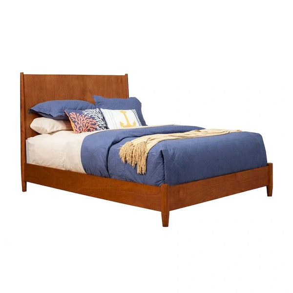 Carson Carrington Grenivik Mid-Century Modern Bed with Panel Design