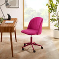 Curved Velvet Swivel Desk Chair - Aubrie Collection