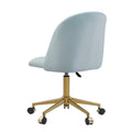 Curved Velvet Swivel Desk Chair - Aubrie Collection