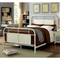 Furniture of America Industrial Metal Panel Bed with Support Legs