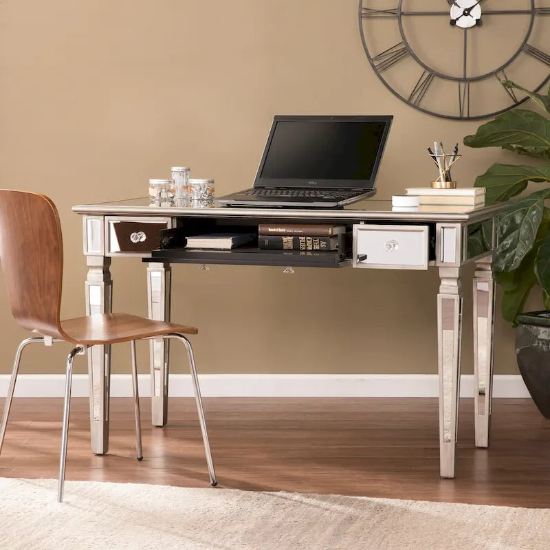 SEI Furniture Wheaton Glamorous Mirror Writing Desk