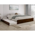 Barcelona Twin XL Trundle Panel Bed with Platform Design