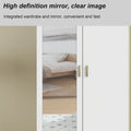 Contemporary Minimalist Wooden Freestanding Wardrobe for Bedroom