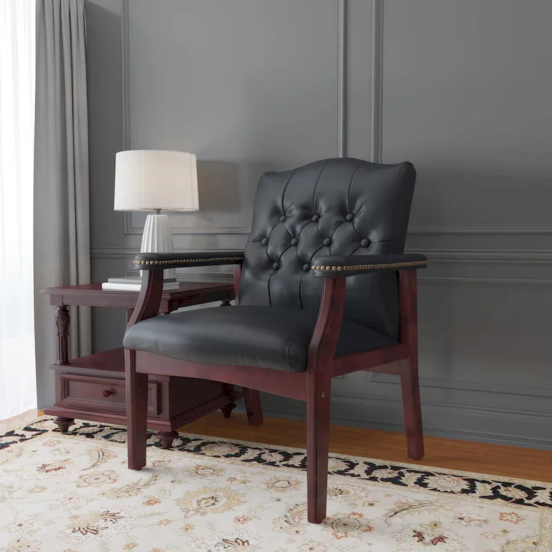 Classic Black Guest Chair by Boss
