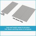 0.75-Inch Vertical Heavy-Duty Wooden Mattress Support Slats with Cover