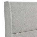 Roundhill Furniture Rozitta Upholstered Wingback Bed with Platform Design