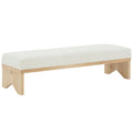 SAFAVIEH Couture Boris Mid-Century Modern Bench - Dimensions: 62.4" W x 19.7" D x 16.5" H