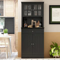 Spacious Kitchen Cabinet with Microwave Space - 30W x 69.3H