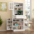 Spacious Kitchen Cabinet with Microwave Space - 30W x 69.3H