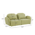 White Teddy Fabric Lazy Loveseat for Living Room
