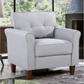 Kouchouk 32.9-Inch Wide Tufted Linen Armchair
