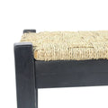 M4H Shambles Solid Wood Indoor Bench with Natural Seagrass