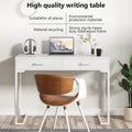 Modern Computer Desk with 2 Drawers - Stylish Study Writing Table with Storage for Home Office