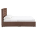 iNSPIRE Q Classic Arlert Tufted Linen Headboard Storage Platform Bed