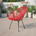 Rattan and Bungee Papasan Lounge Chair