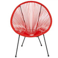 Rattan and Bungee Papasan Lounge Chair