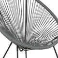 Rattan and Bungee Papasan Lounge Chair