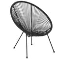 Rattan and Bungee Papasan Lounge Chair