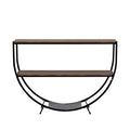 Merax Rustic Industrial Demilune Console Table
