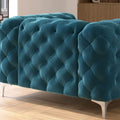 Corvus Aosta Tufted Velvet Chesterfield Lounge Chair