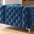 Corvus Aosta Tufted Velvet Chesterfield Lounge Chair