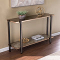 Thornberry Transitional Champagne Metal Console Table by SEI Furniture