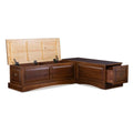 Ame Walnut Backless Nook Table Collection