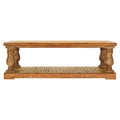 iNSPIRE Q Artisan Edmaire 55-Inch Light Natural Baluster Coffee Table