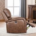 Fabric Recliner and Single Sofa with Manual Recline Feature