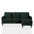 CosmoLiving by Cosmopolitan Strummer Reversible Velvet Sectional Sofa
