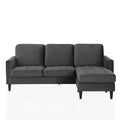 CosmoLiving by Cosmopolitan Strummer Reversible Velvet Sectional Sofa