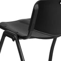 880 lb. Capacity Heavy-Duty Plastic Stackable Chair with Carrying Handle