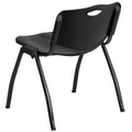 880 lb. Capacity Heavy-Duty Plastic Stackable Chair with Carrying Handle