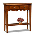 Compact Slate-Finished Console Table