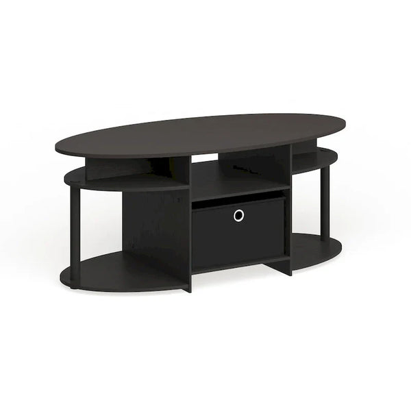 Astor Oval Coffee Table in Walnut by Porch & Den