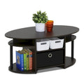 Astor Oval Coffee Table in Walnut by Porch & Den
