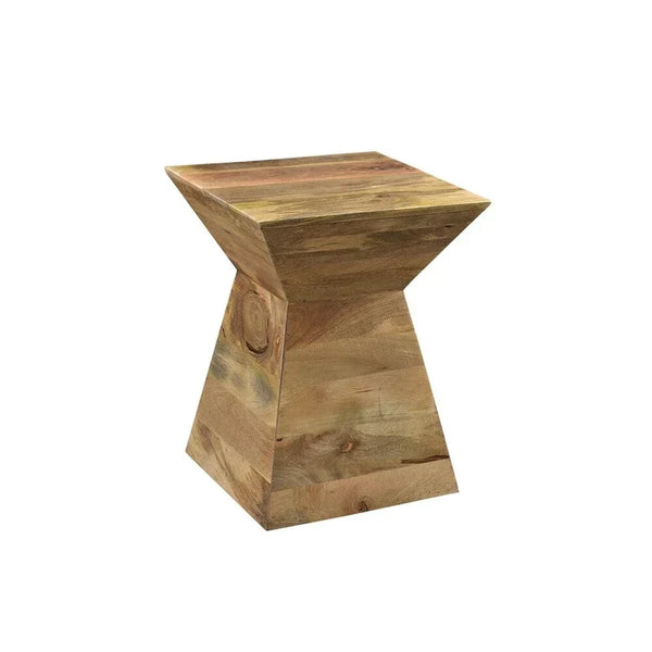 Bengal Manor Wooden Accent Table in Unique Shape