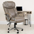 Big and Tall Office Chair with High Back Lumbar Support and Rolling Base