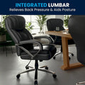 Executive Ergonomic Swivel Office Chair for Big & Tall with LeatherSoft Upholstery