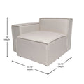 Modern Left Armrest Modular Sectional Sofa Chair