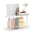 Furinno Turn-N-Tube Tool-Free Contemporary Oval Side Table