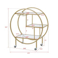 Chic Mobile Bar Cart - Elegant Drink Cabinet for Home & Entertaining
